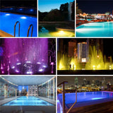 48W IP68 Waterproof LED Swimming Pool Lights Wall-Mounted Underwater Light AC12V Color Changing RGB Lamp with Remote Control