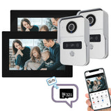 1080P Intercom in Private House Tuya Remote Unlock Intercoms for Home Video Entry Phone Door System Security Protection Doorbell