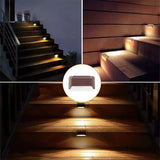 Solar Deck Lights 32 Pack Outdoor Step Lights Waterproof Led Solar Lights for Railing Stairs Step Fence Yard Patio and Pathway