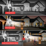 3MP WiFi Home Security Kit 10.1&quot;Monitor NVR Kit Wireless PTZ Security Camera System 2Way Audio CCTV Surveillance Cameras Set HDD