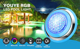 Led Pool Light Bluetooth Control Waterproof IP68 47W RGB Swimming Pool Light with 4.7 M Cord Three Channels