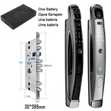 Wifi Tuya APP Face Recognition Smart Door Lock With Camera Video Call Voice Intercom Digital Door Lock Automatic Door Lock