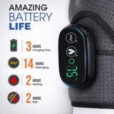Electric Shoulder Massager Heating Vibration Massage Support Belt Knee Arthritis Pain Relief Thermal Physiotherapy Brace