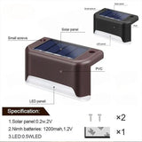 Solar Deck Lights 32 Pack Outdoor Step Lights Waterproof Led Solar Lights for Railing Stairs Step Fence Yard Patio and Pathway