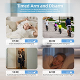Smart Home Alarm System Wireless Home Alarm Support Alexa &amp; Google Home With Temperature Humidity Display Security Alarms