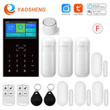 Smart Home Alarm System Wireless Home Alarm Support Alexa &amp; Google Home With Temperature Humidity Display Security Alarms