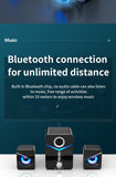 Bluetooth Speaker Home Theater Sound System Mini Speakers Desktop Computer MP3 Player Audio for PC Phone Subwoofer Multi-media