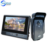 7 Inch 2.4Ghz Wireless Video Intercom Punch-Free Motion Detection Long Standby Visual Doorbell Security System for Home