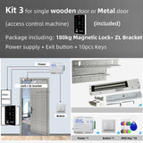 WiFi Door Access Control Keypad IP68 Waterproof RFID Keyboard Controller Reader Touch Door Opener APP Remote Unlock WG26/34