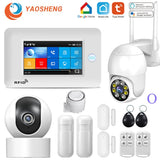 Smart Security Alarms For Home WIFI Wireless Home Alarm APP Remote Control Compatible With Alexa House Alarm Systems