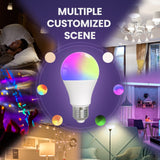 Tuya E27 Smart Light Bulb 9W LED Lamp Dimmable Bulb Timer RGBCW LED Light Smart Life App Control Support Alexa Google Home Alice