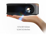 MINI Projector Portable A30 Upgrade 3D LED Home Theater Cinema Gamer Beamer 1080P 4K Video Via HD Port Laser Smart TV