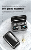 TWS Bluetooth Earphones Wireless Headphones With Mic Earbuds HiFi Stereo Sports Waterproof Headsets For Smart phone