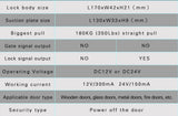 12V DC RFID Reader Keyless Door Opener Metal  Access Control Keypad 800 Users Mini  IP66 Waterproof Embedded Fingerprint Reader