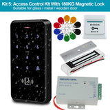 YiToo Fully Waterproof Door Access Control System Kit, 3000 Users Smart Keyboard with Electric Locks and Professional Power Unit
