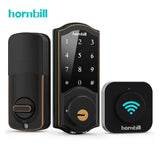 Hornbill Electronic WiFi Smart Door Lock With Gateway Remote Unlock Bluetooth Password Keyless Entry Locks For TTlock Home Safe