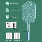 3 In 1 Electric Mosquito Swatter Mosquito Killer Lamp Killer Insect Killer 3000V Type-C Rechargeable Mosquito Killer Fly Killer