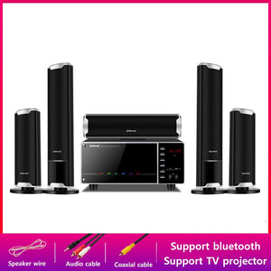 New 100W High-power Home TV Living Room KTV Bluetooth Speaker Surround Sound Subwoofer Speaker 5.1 Home Theater System Audio Set