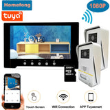 Homefong 1080P Wifi Smart  Wireless Video Intercom  Door Phone  Doorbell Camera Call Transfer Unlock Record Motion Detection