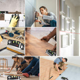Multi-function High Precise Laser Leveling Instrument Steel Ruler Straight Line Laser Level Aligner Vertical Measure Tape