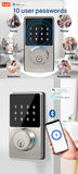Smart Home Bluetooth Lock Keyless Entry Door Lock With Touchscreen Keypad APP Control Waterproof IP54 Low Battery Alert