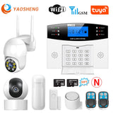 Smart Home GSM Security Alarms For Home WIFI Wireless Home Alarm For Garage Residential House Security Alarms Support Alexa