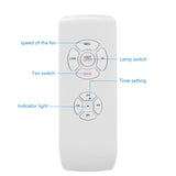 Aubess Universal Ceiling Fan Lamp Remote Control Kit AC 110-240V Timing Control Switch Adjusted Wind Speed Transmitter Receiver