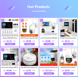 Wireless WIFI GSM Home Security Alarm System - Smart Life APP With Motion Sensor Detector Compatible With Alexa &amp; Google