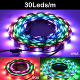 WS2811 WS2812B WS2813 WS2815 5050 RGB Smart LED Strip Individually Addressable IC 30/60/144Pixels/Leds/m Tape Light IP30/65/67