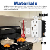 Wifi Smart Wall Outlet with USB Charger Double US Plug Switch Tuya Smart APP Remote Control Socket Work with Alexa Google Home