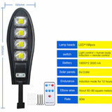 10000W Upgraded 168LED Solar Street Light Outdoor Waterproof LED for Garden Wall Adjustable Angle Solar Lamp Built-in 10000mAH
