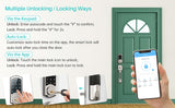 Hornbill Electronic WiFi Smart Door Lock With Gateway Remote Unlock Bluetooth Password Keyless Entry Locks For TTlock Home Safe