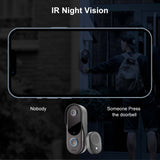 Smart Home Security doorbell camera WiFi Video Intercom Door bell Camera Outdoor Wireless WiFi Doorbell 2-Way Audio Night Vision