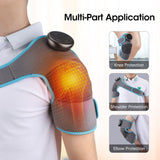 Electric Shoulder Massager Heating Vibration Massage Support Belt Knee Arthritis Pain Relief Thermal Physiotherapy Brace