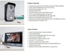 7 Inch Wireless Video Intercom in Private House Punch-Free Interphone Doorbell Video Entry Phone Intercoms for the Apartment