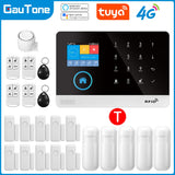 Gautone 4G Wifi Alarm System Tuya Smart 433MHz Wireless Security Home Alarm Smart Life app Control PG103