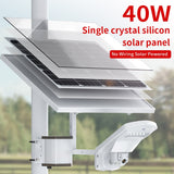 5MP 4G SIM Card Security Floodlight IP Camera Wireless 1080P Outdoor PTZ CCTV Surveillance Cam 40W 20A Battery Solar Panel CamHi
