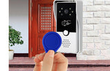 Homefong White  Video Door Phone Intercom System RFID Unlock 7 Inch Indoor Screen With Outdoor Doorbell Camera Waterproof Home