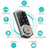 Hornbill Electronic WiFi Smart Door Lock With Gateway Remote Unlock Bluetooth Password Keyless Entry Locks For TTlock Home Safe