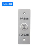 Waterproof Door Push Exit Button Gate Release Switch Opener COM NC NO LED Backlight For Door Access Control System Entry Outdoor