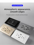 American Standard Dual USB Wall Socket Smart Home Appliance Plug Adapter Type-c 3.1A Fast Charging