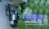 4K 8MP Solar Camera Dual Lens 10X/4X Zoom 4G /WIFI Ai Security Outdoor Camera Humanoid Tracking Color Night Vision PTZ Cam