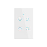1/2/3/4gang Tuya WiFi Smart Light Switch Neutral Wire Required Wall Touch Switch Sensor Work With Smart Life Alexa Google Home