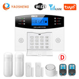 Smart Home GSM Security Alarms For Home WIFI Wireless Home Alarm For Garage Residential House Security Alarms Support Alexa