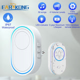 Intelligent Wireless Doorbell Home Welcome Doorbell Waterproof 300m Remote Smart Door Bell Chime EU UK US Plug Optional