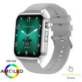 Clcey 2023 New Sports SmartWatch Men&#39;s And Womens AMOLED Screen Bluetooth Call Always Display Time HeartRate Weather SmartWatch