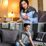 Electric Shoulder Massager Heating Vibration Massage Support Belt Knee Arthritis Pain Relief Thermal Physiotherapy Brace