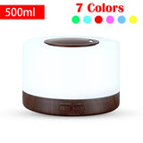 Smart WiFi 500ml Aromatherapy Essential Oil Diffuser Air Humidifier, Connect with Tuya, Alexa and Google Home with 7 LED Colors