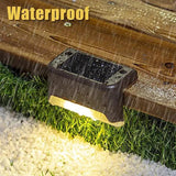 Solar Deck Lights 32 Pack Outdoor Step Lights Waterproof Led Solar Lights for Railing Stairs Step Fence Yard Patio and Pathway