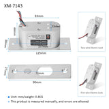 DC 12V Mini Electric Bolt Lock Fail Safe Stainless Steel Solenoid Electric Door Lock 5 Wires Feedback Lock Easy to Install